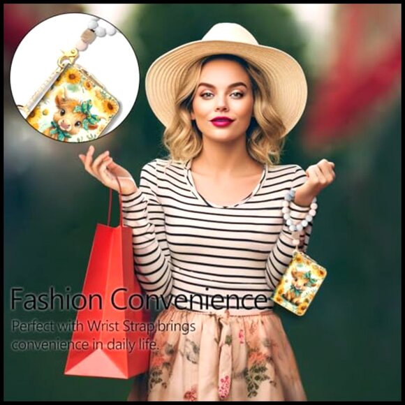 RFID Blocking Zipper Wallet with 12 Card Slots, PU Leather Accordion Card Holder - Picture 2 of 6